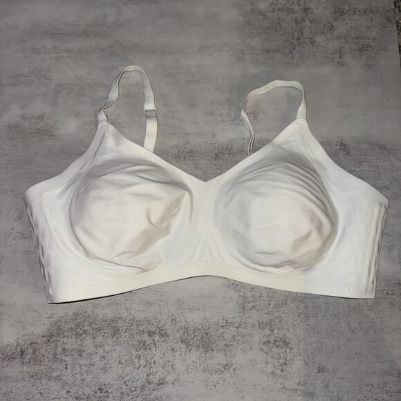 HoneyLove Women Bra White Silouette Wireless Lightly Lined Convertible Size 3X - Picture 2 of 8
